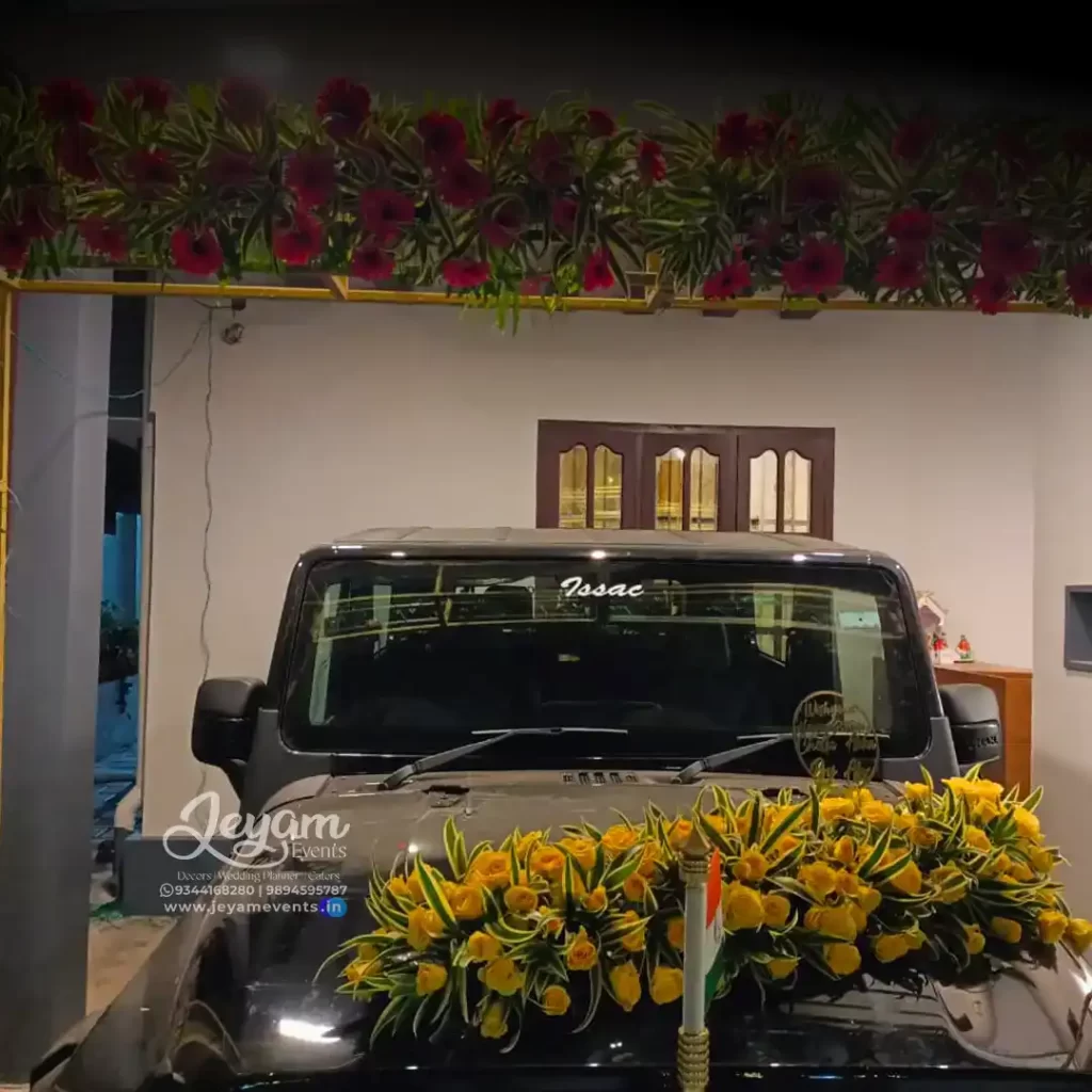 bride car decor Nagercoil